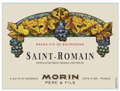 TABC label artwork for Morin Pere & Fils Saint Romain