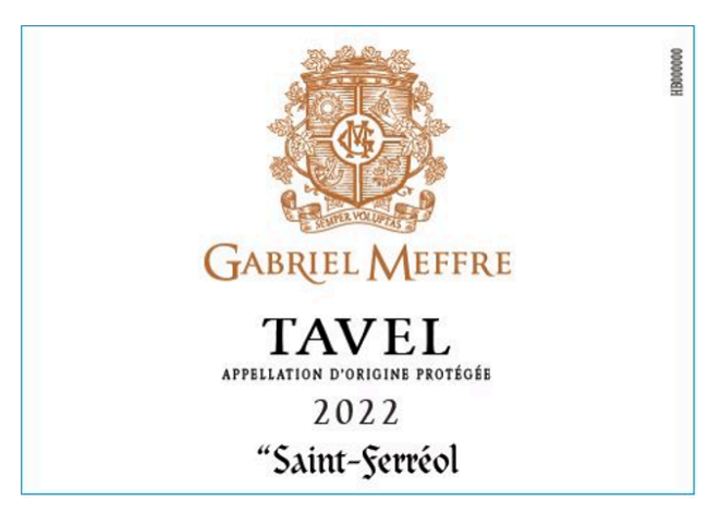 TABC label artwork for Gabriel Meffre Tavel Rose