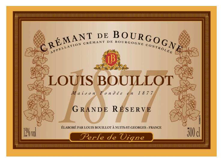 TABC label artwork for Louis Bouillot Perle de Vigne Brut