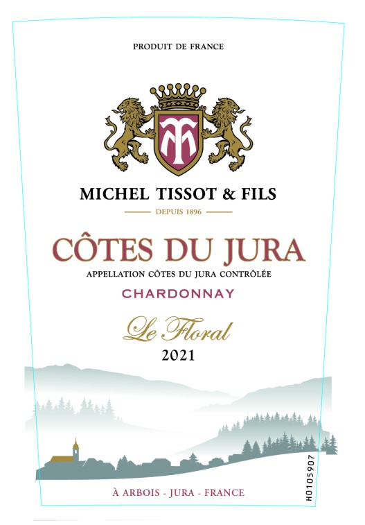 TABC label artwork for Michel Tissot & Fils Cotes du Jura Chardonnay