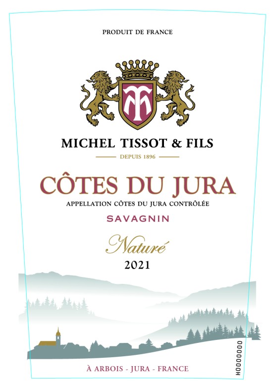 TABC label artwork for Michel Tissot & Fils Cotes du Jura Savagnin