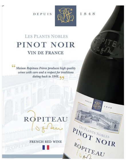 TABC label artwork for Ropiteau Pinot Noir