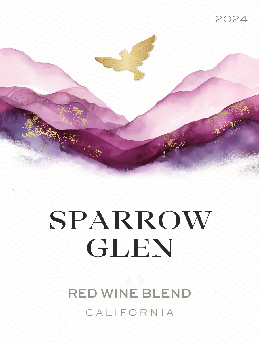 TABC label artwork for Sparrow Wine California Red Wine Blend