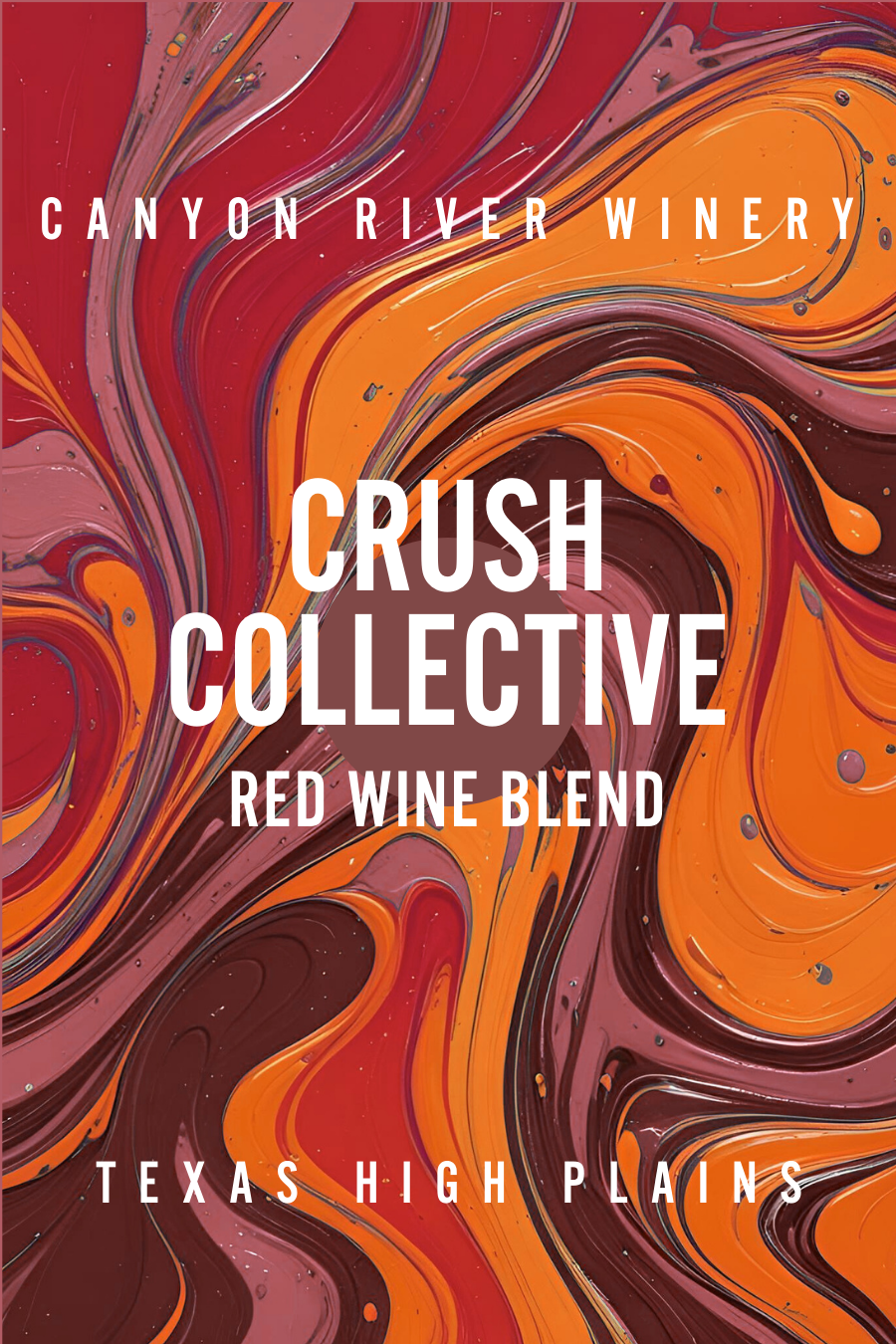 TABC label artwork for Canyon River Winery Crush Collective Red Wine Blend