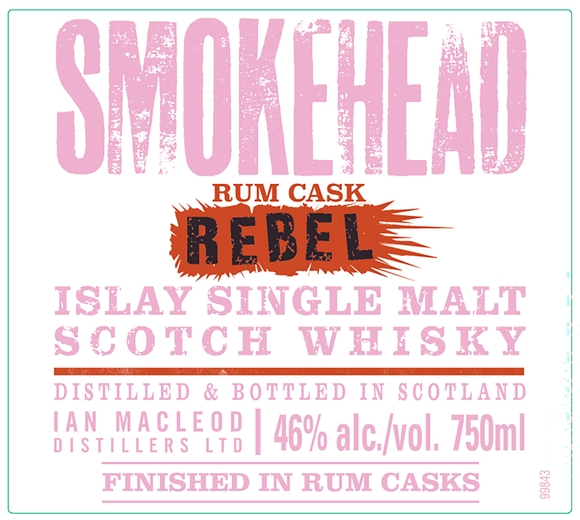 TABC label artwork for Smokehead Rum Cask Islay Single Malt Scotch Whisky