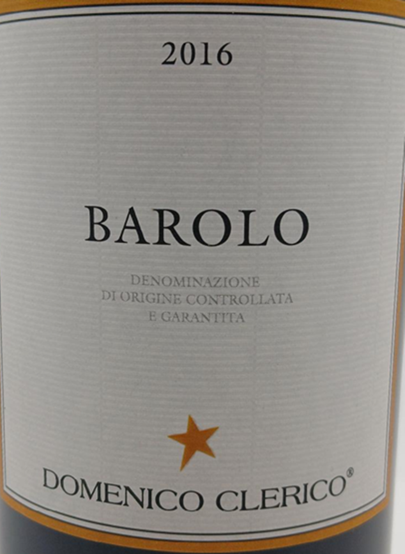 TABC label artwork for DOMENICO CLERICO BAROLO