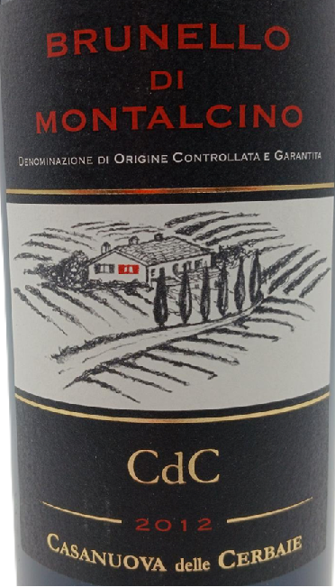 TABC label artwork for CASANUOVA DELLE CERBAIE CDC
