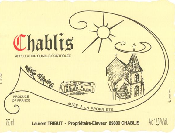 TABC label artwork for LAURENT TRIBUT CHABLIS