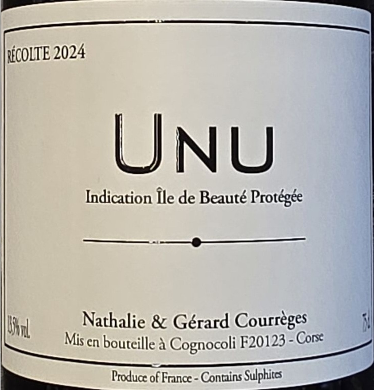 TABC label artwork for UNU VACCELLI
