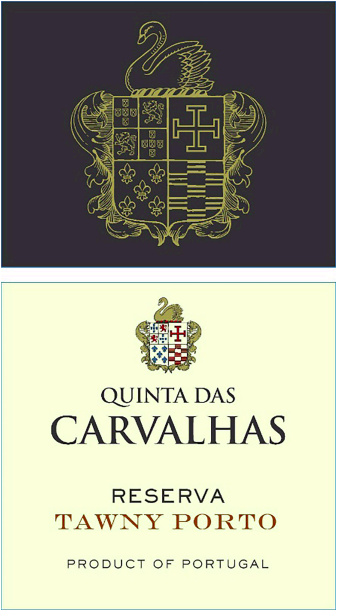 TABC label artwork for Quinta Das Carvalhas Tawny Reserva Porto
