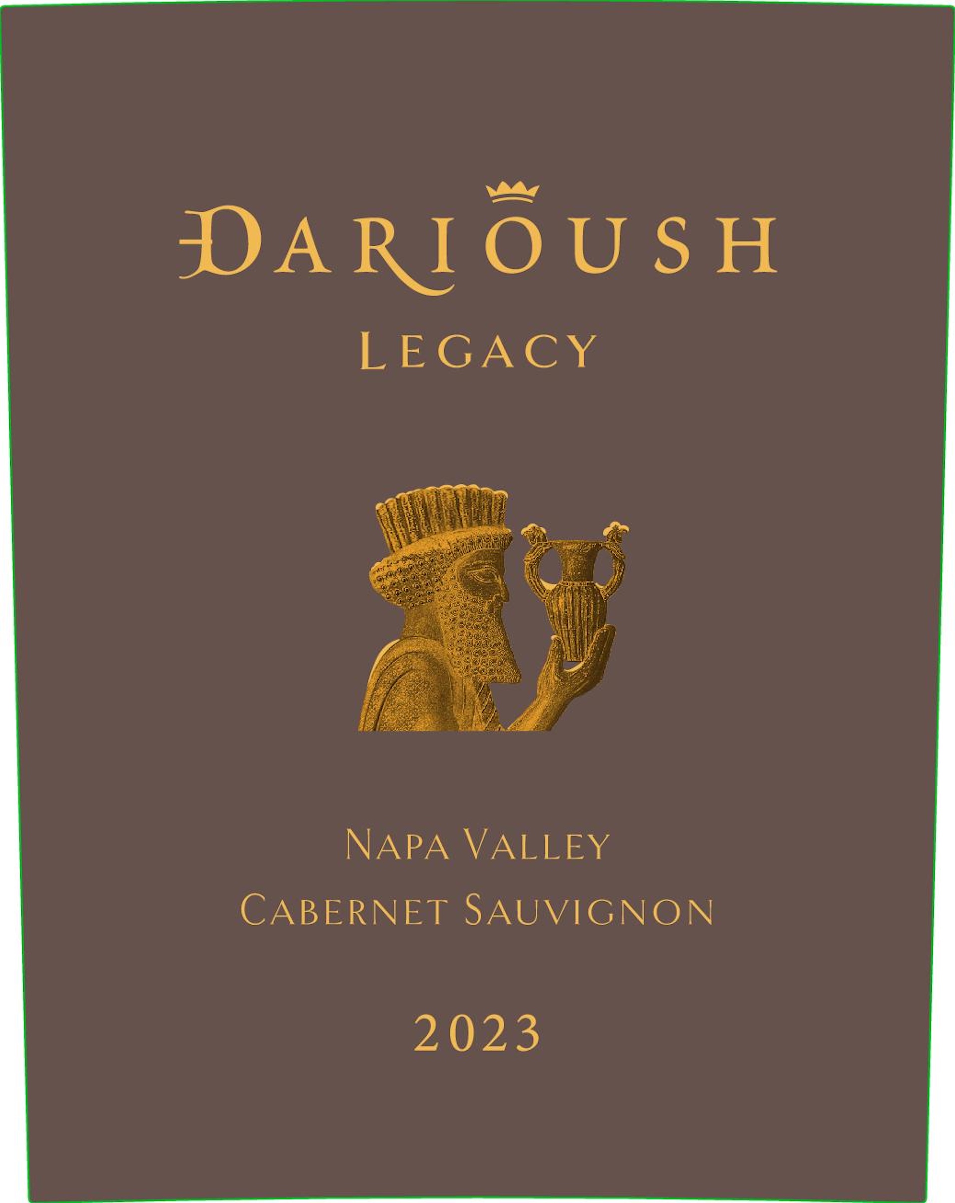 TABC label artwork for Darioush Cabernet Sauvignon, Napa Valley, Legacy