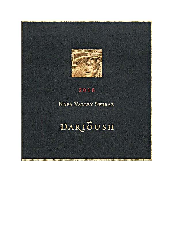 TABC label artwork for Darioush Shiraz, Napa Valley