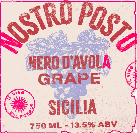 TABC label artwork for Nostro Posto Sicilia Nero d'Avola, Italy