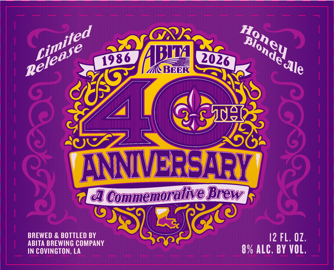 TABC label artwork for 40th Anniversary