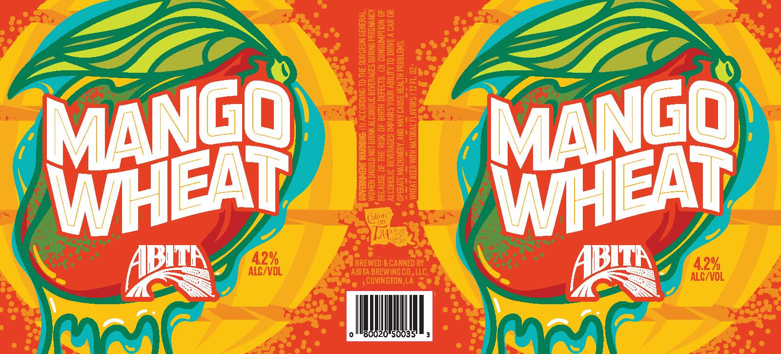 TABC label artwork for Mango Wheat