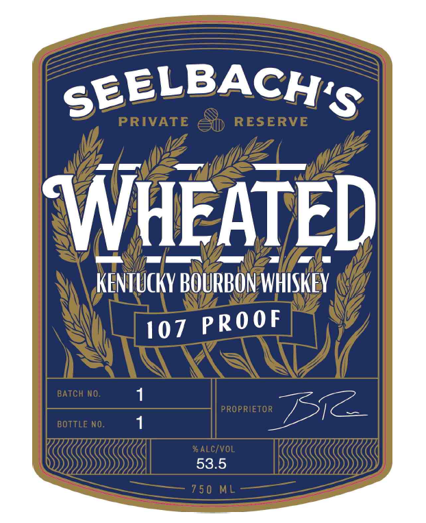 TABC label artwork for Seelbach's Private Reserve Wheated Kentucky Straight Bourbon