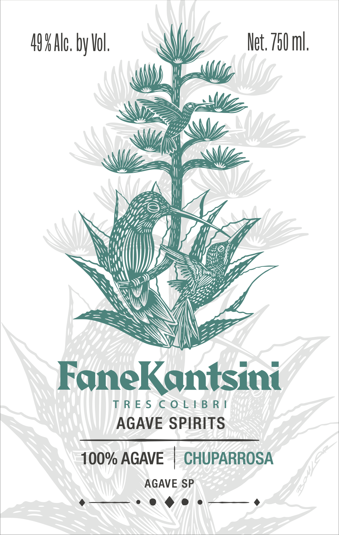 TABC label artwork for FaneKantsini Chuparrosa