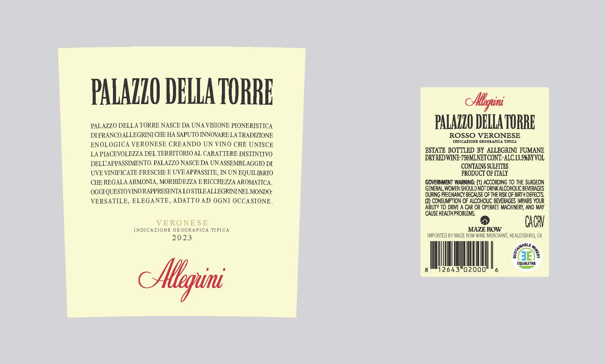 TABC label artwork for Allegrini Palazzo Della Torre Veronese Igt