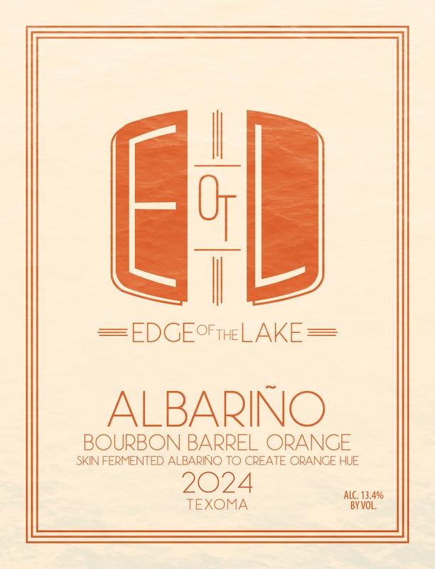 TABC label artwork for EOTL BOURBON BARREL ORANGE ALBARINO