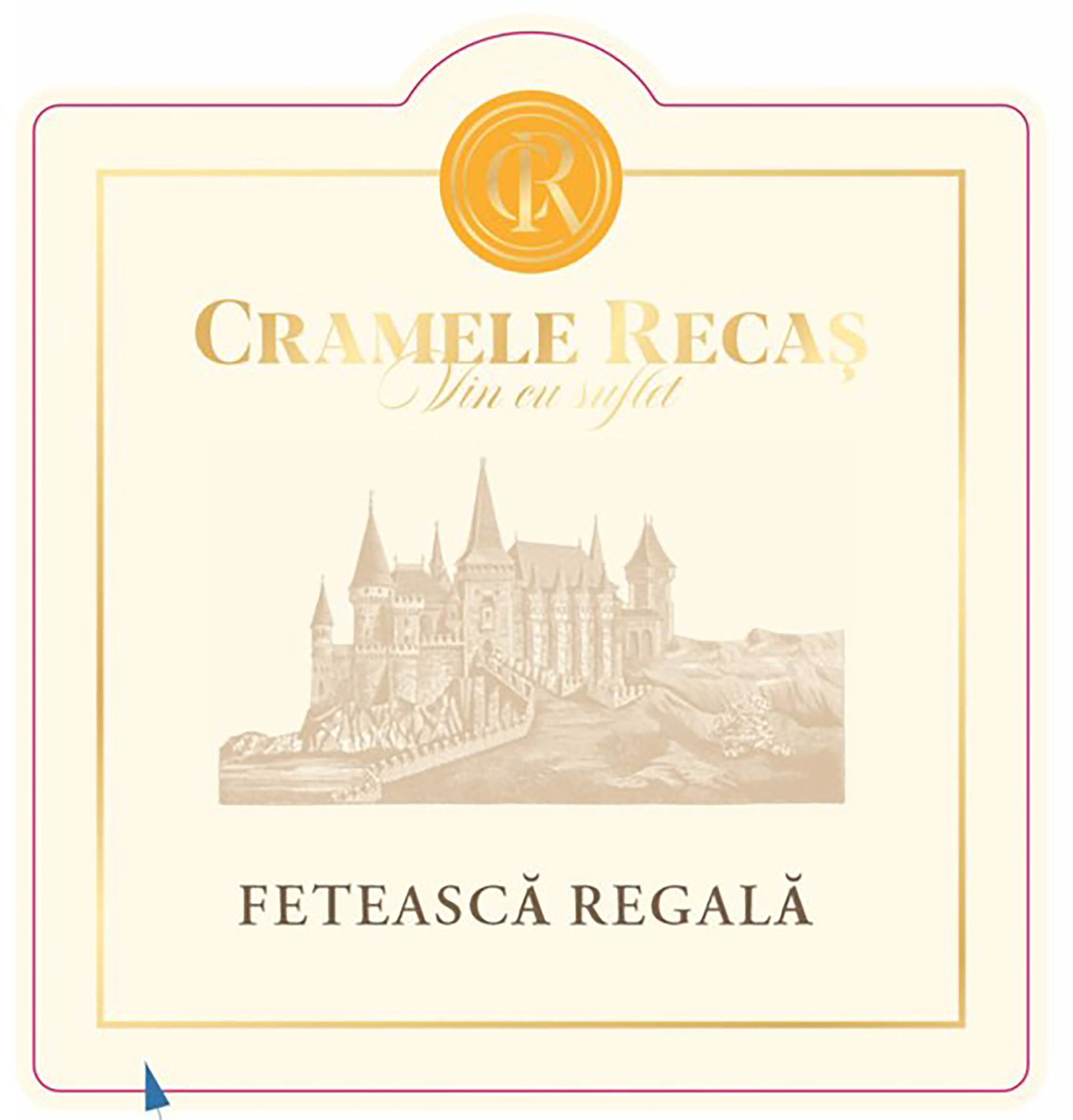 TABC label artwork for Recas Castle Feteasca Regala