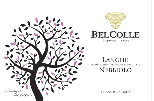 TABC label artwork for BelColle Nebbiolo Langhe