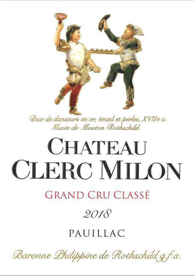 TABC label artwork for Chateau Clerc Milon Pauillac