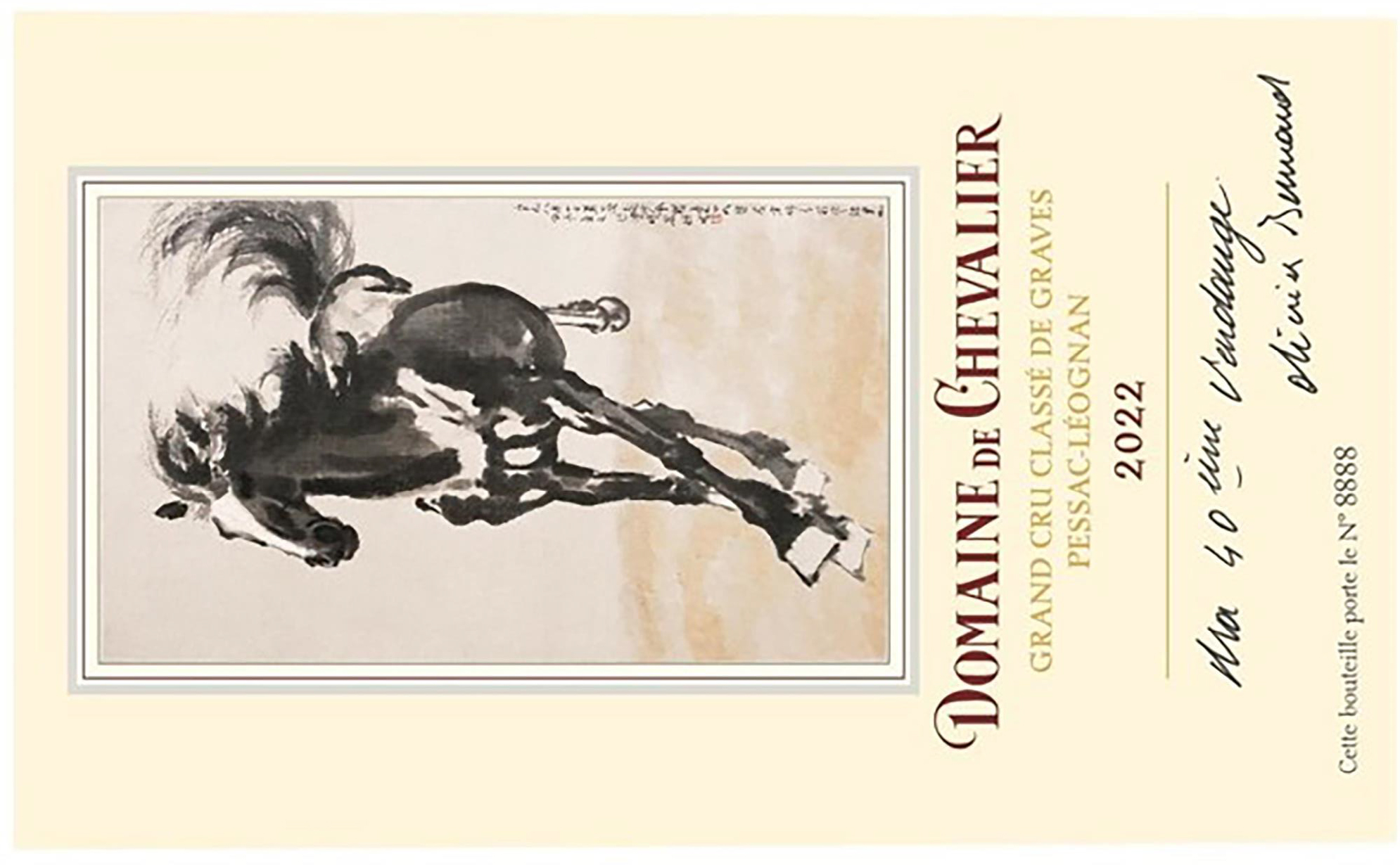 TABC label artwork for Domaine De Chevalier Pessac