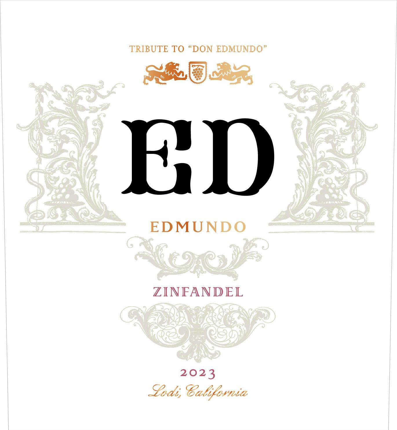 TABC label artwork for Ed Edmundo Zinfandel