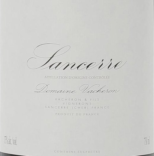 TABC label artwork for DOMAINE VACHERON LES ROMAINS