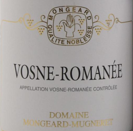 TABC label artwork for MONGEARD MUGNERET VOSNE-ROMANEE