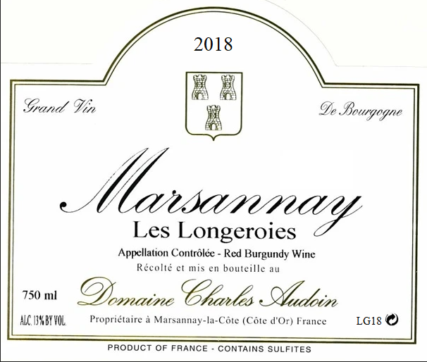 TABC label artwork for DOMAINE CHARLES AUDOUIN LES LONGEROIES