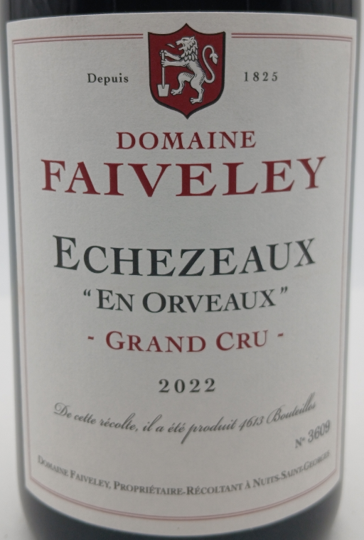 TABC label artwork for DOMAINE FAIVELEY EN ORVEAUX