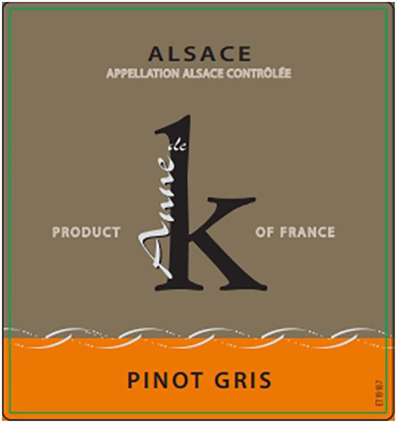 TABC label artwork for Anne de K Pinot Gris Alsace