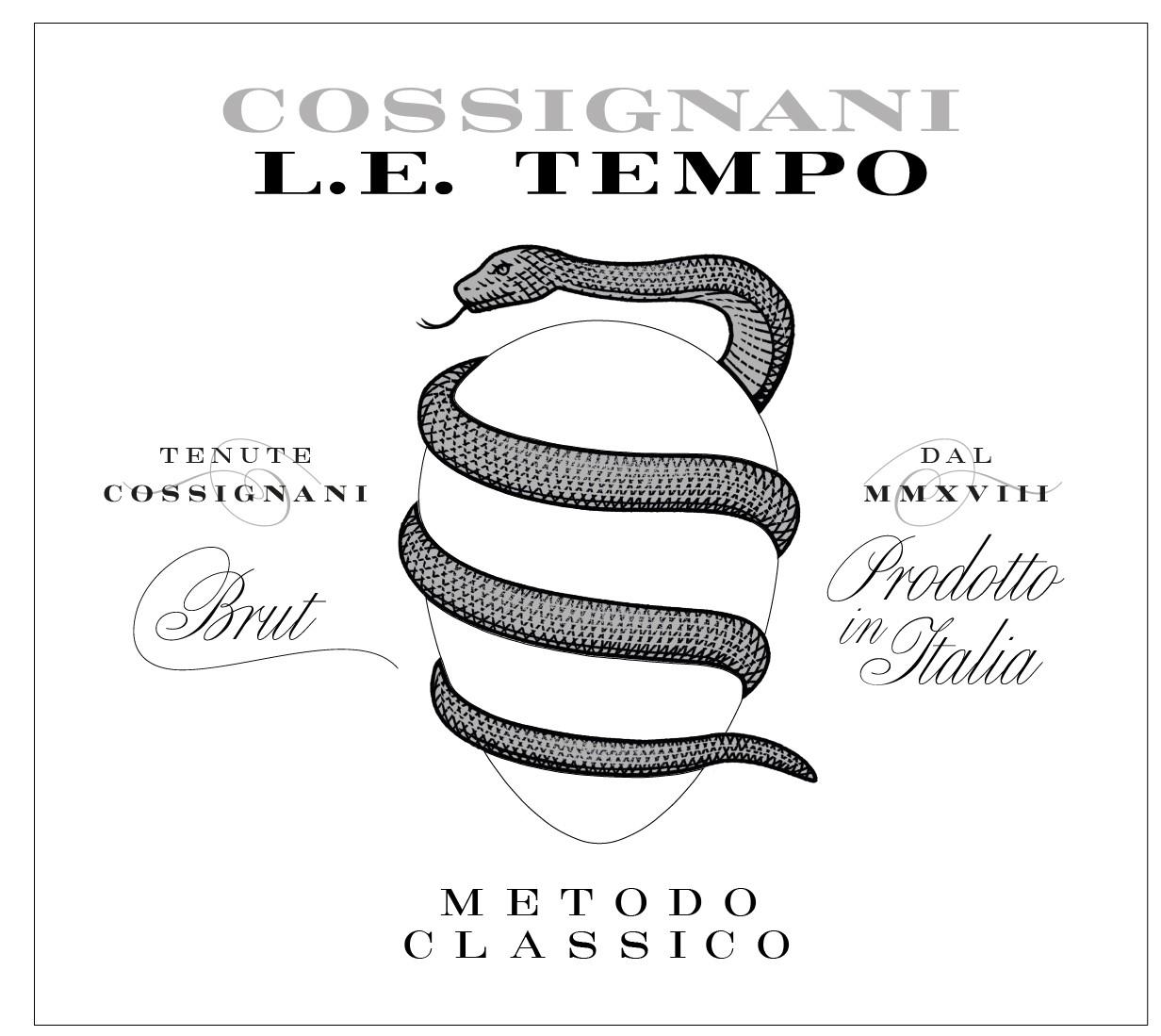 TABC label artwork for Cossignani L.E. Tempo, Brut Rose Marche