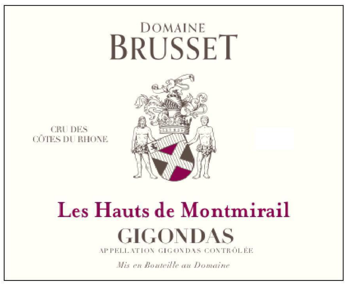 TABC label artwork for Domaine Brusset Le Hauts De Montmirail Gigondas