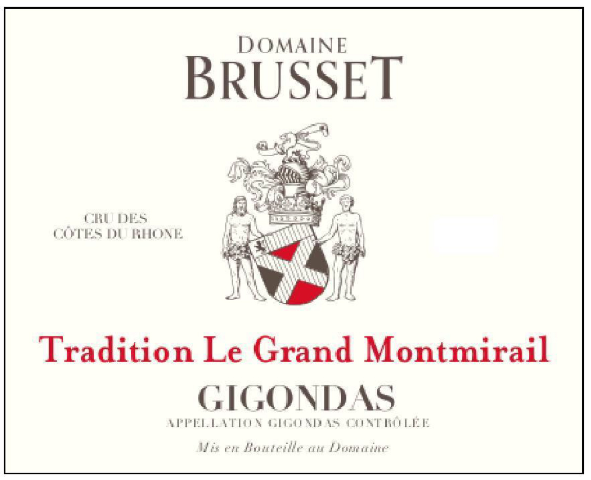 TABC label artwork for Domaine Brusset Tradition Le Grand Montmirail Gigondas