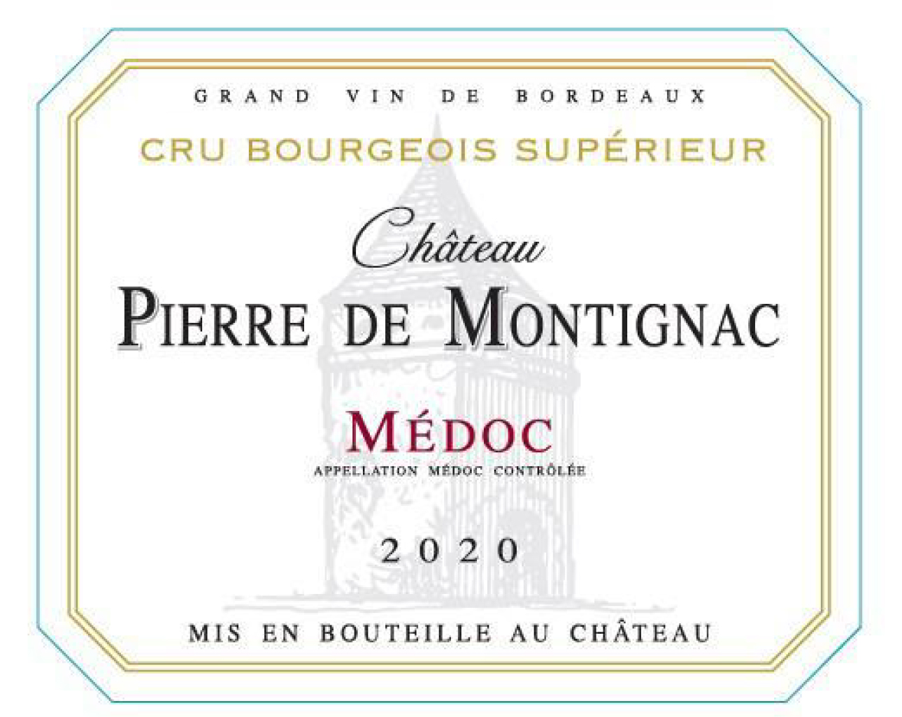TABC label artwork for Ch Pierre de Montignac Medoc
