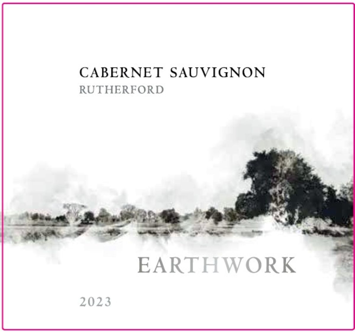 TABC label artwork for Earthwork Cabernet Sauvignon Rutherford- Napa Valley