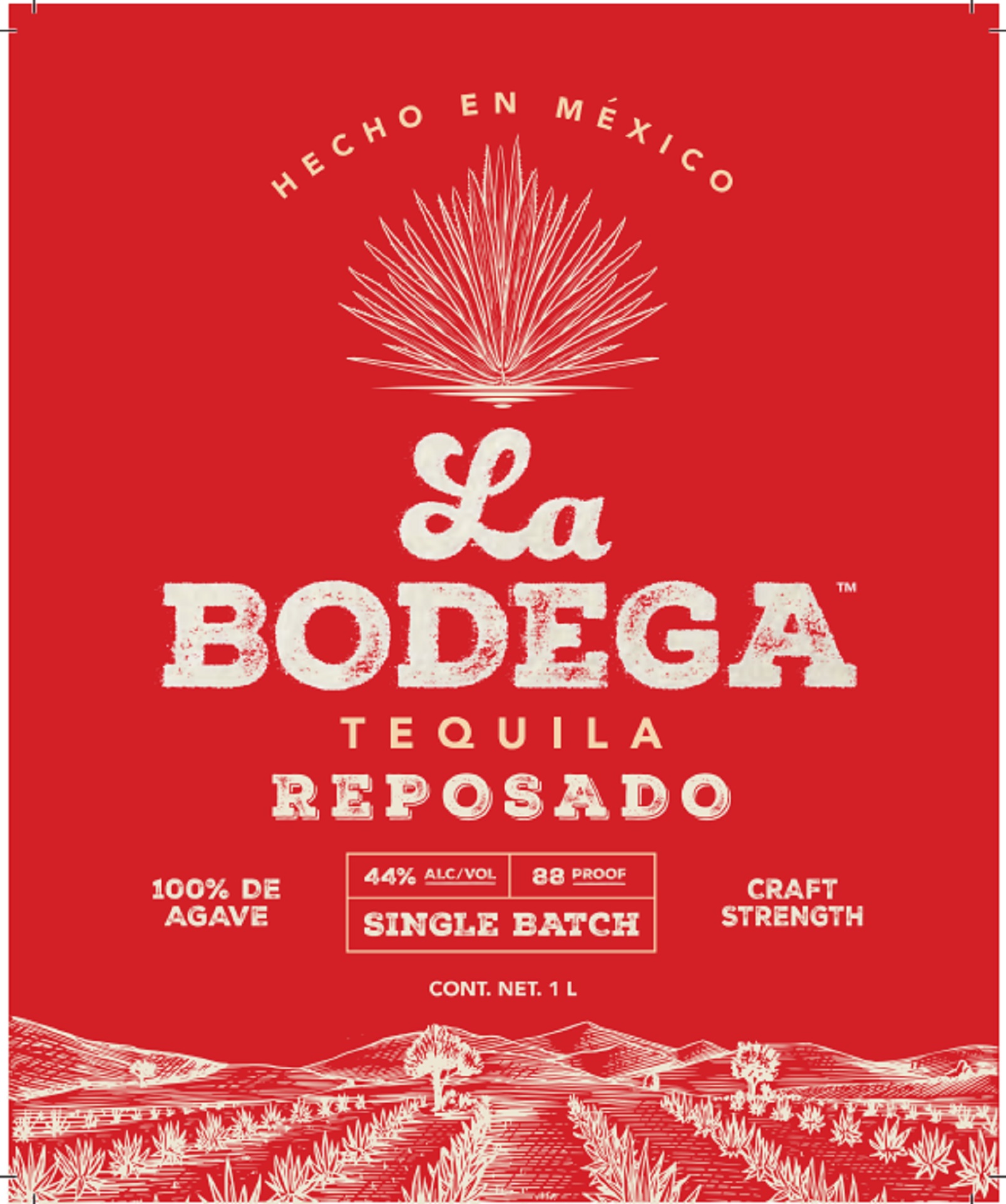TABC label artwork for La Bodega Tequila Reposado Single Batch