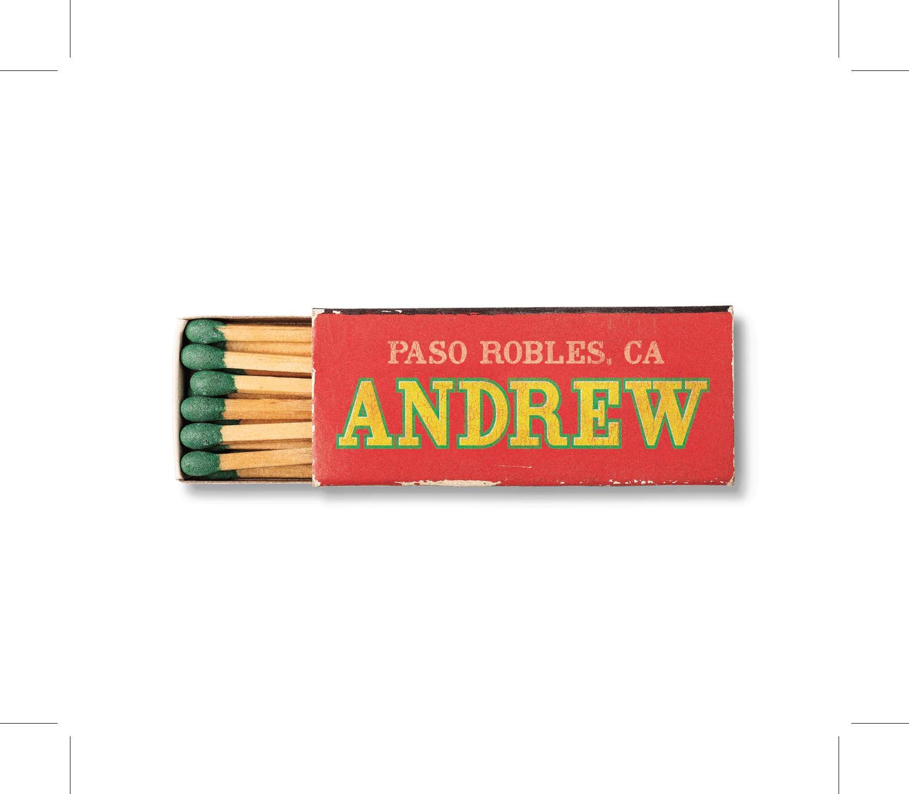 TABC label artwork for Andrew Red Wine Paso Robles