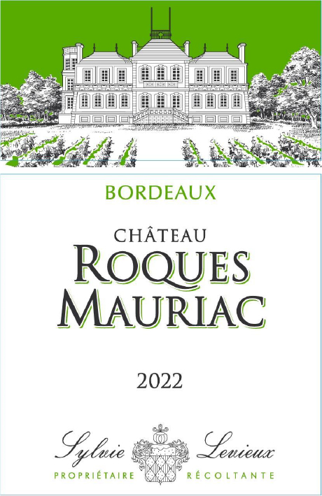 TABC label artwork for Chateau Roques Mauriac Blanc Sec Bordeaux