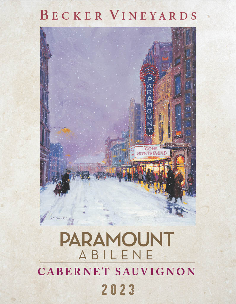 TABC label artwork for Becker Vineyards Paramount Abilene Cabernet Sauvignon