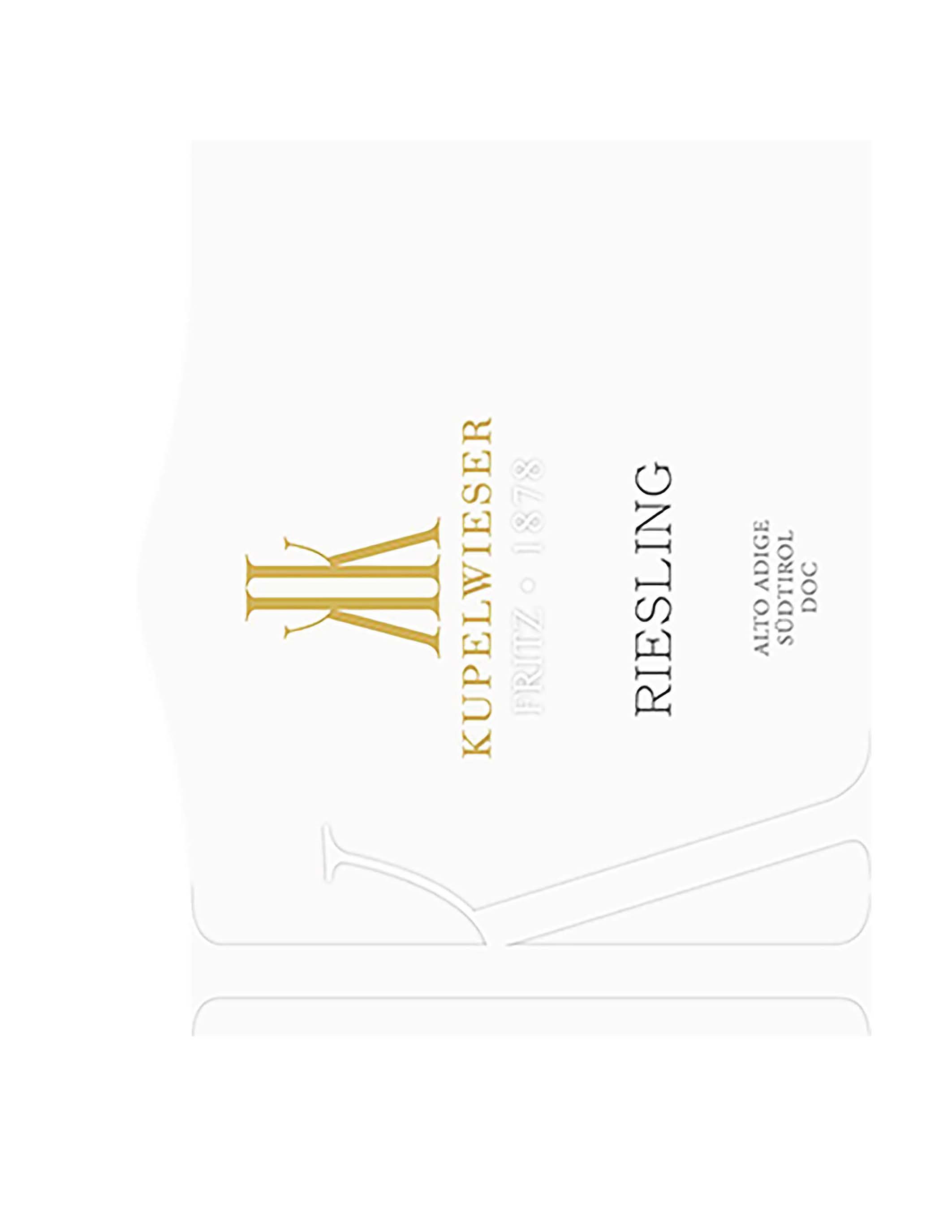 TABC label artwork for Kupelwieser Riesling Alto Adige