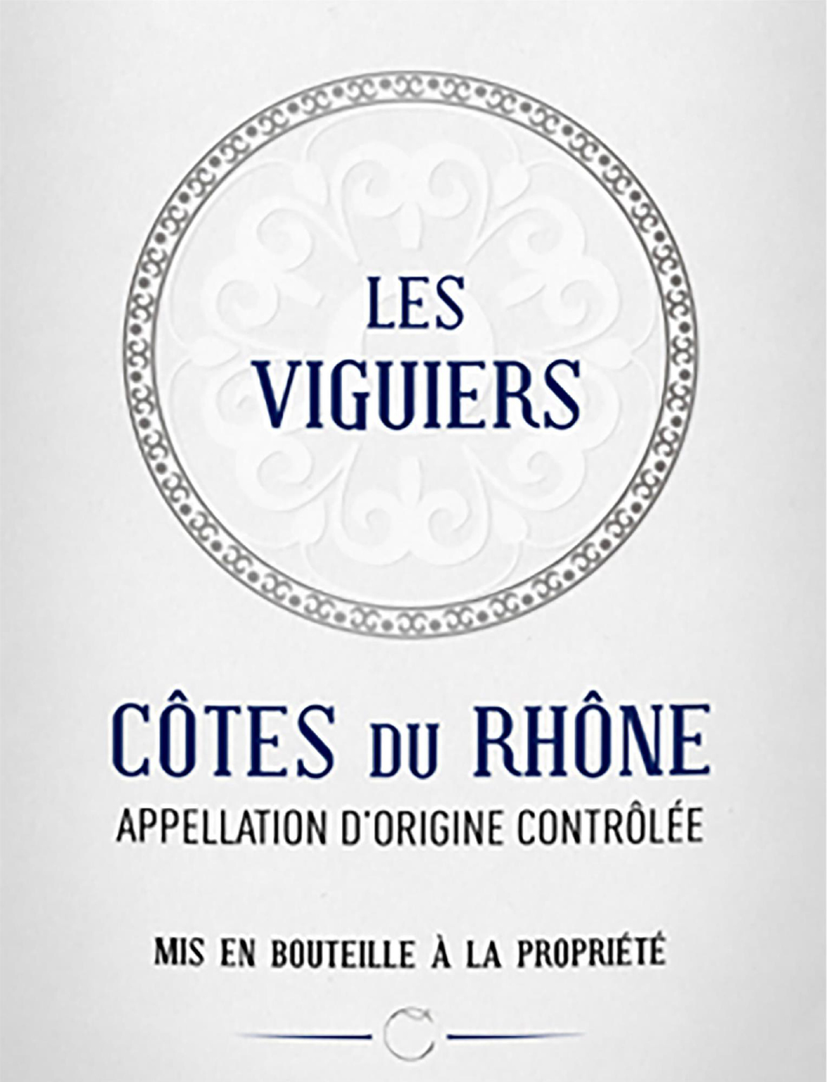 TABC label artwork for Les Viguiers Cotes du Rhone Cave de Rasteau