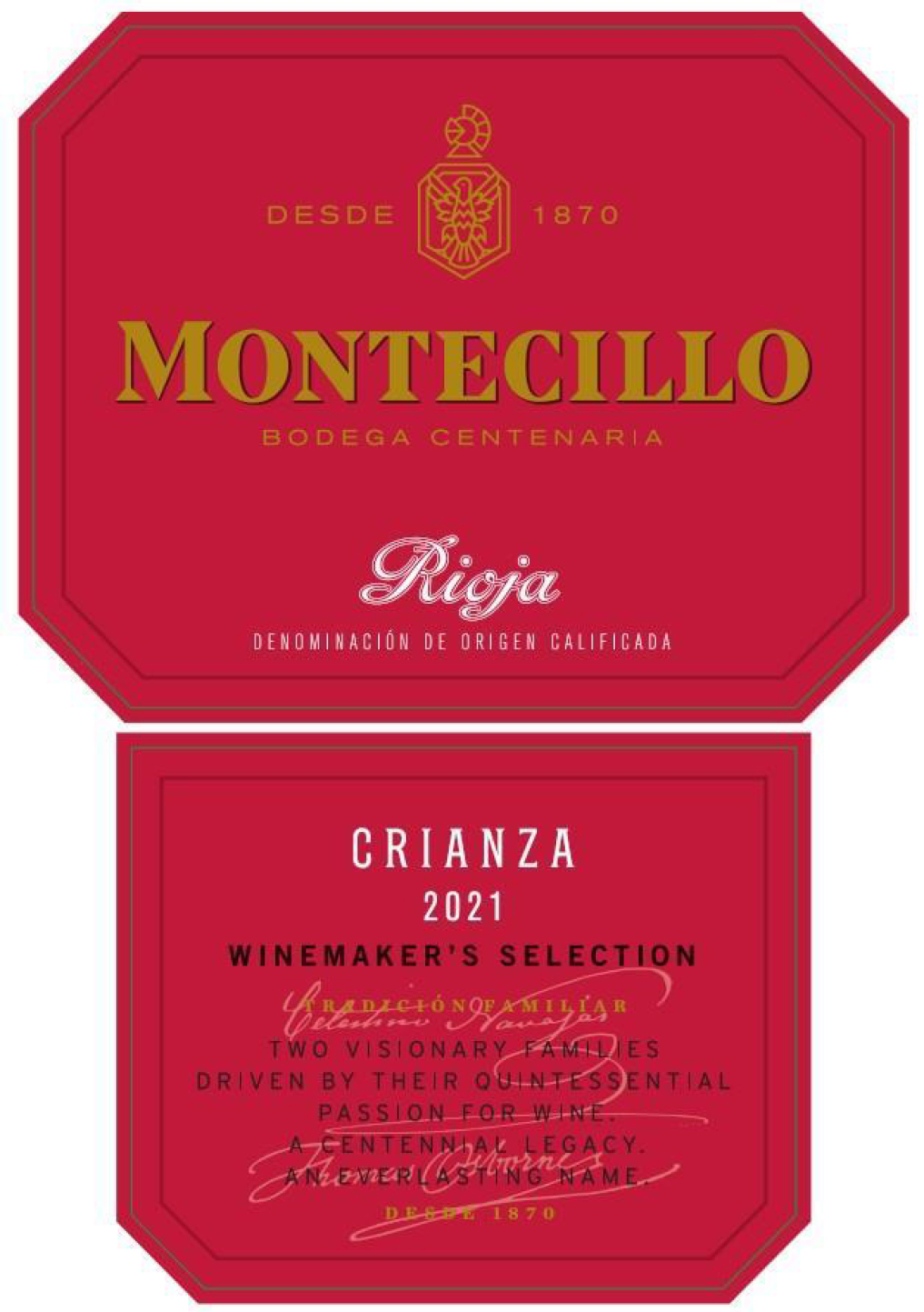TABC label artwork for MONTECILLO WINEMAKER'S SELECTION CRIANZA