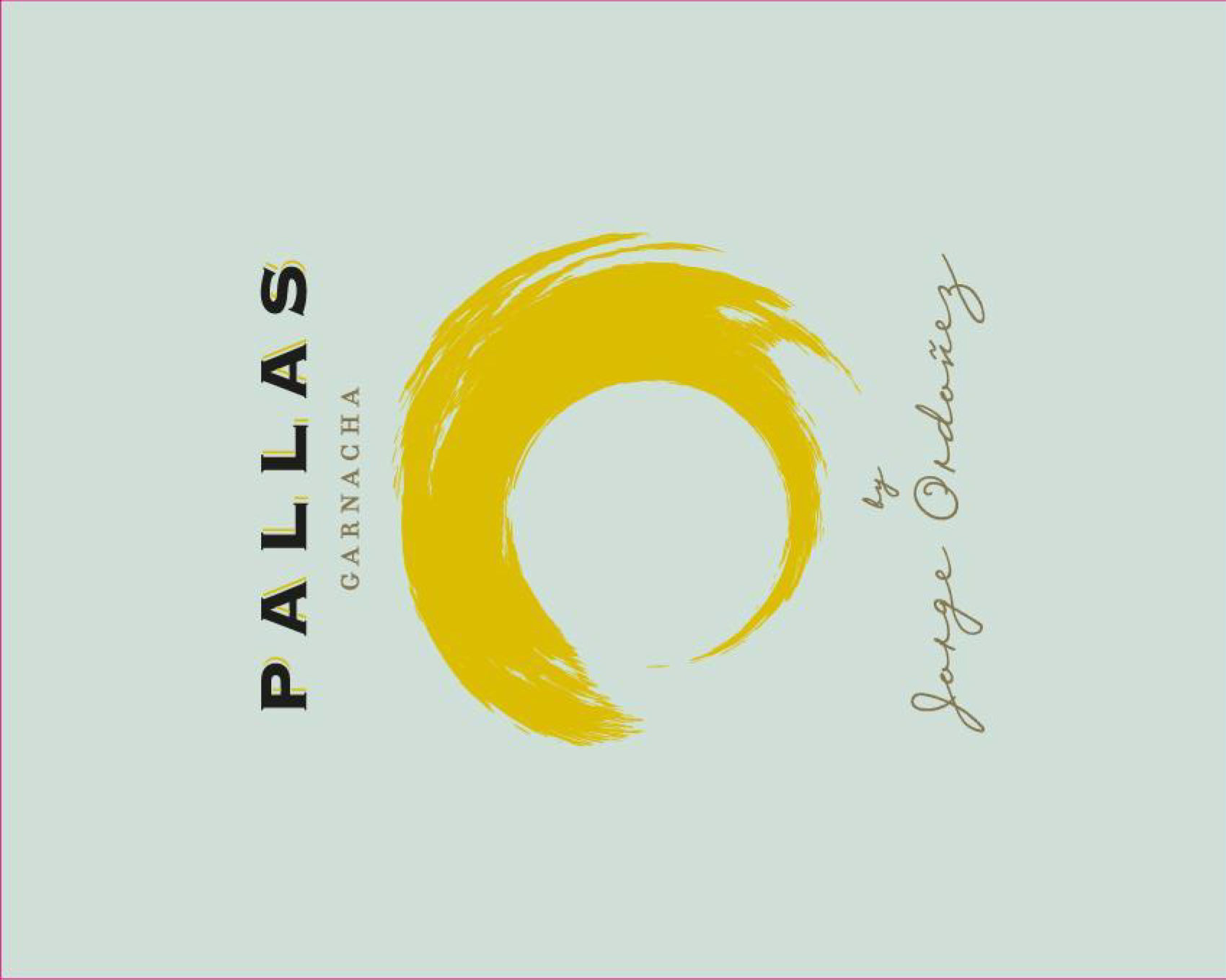 TABC label artwork for Pallas Old Vine Garnacha