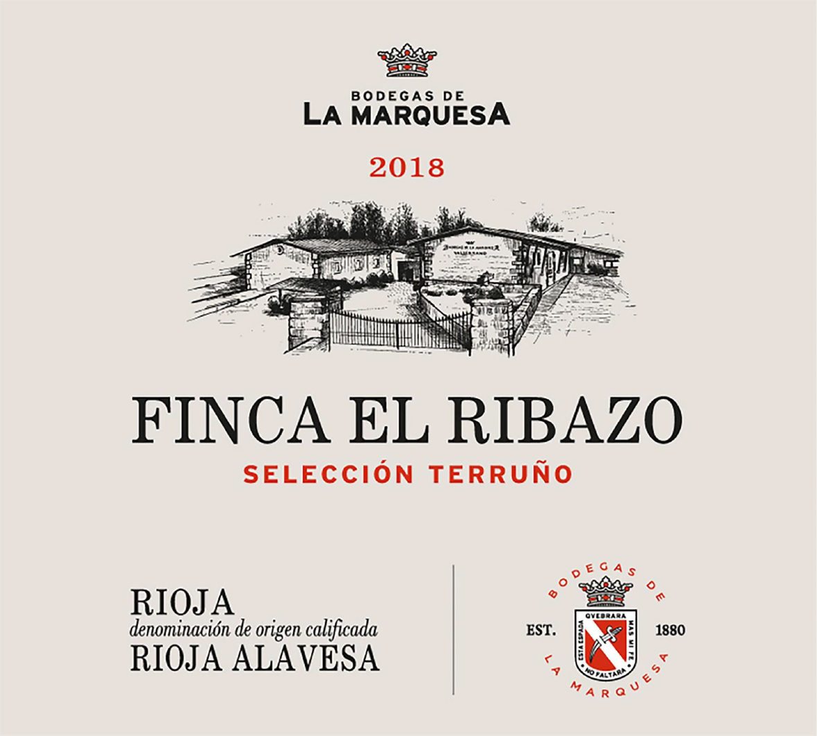 TABC label artwork for Valserrano El Ribazo