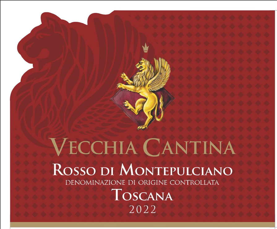 TABC label artwork for Vecchia Cantina Rosso di Montepulciano