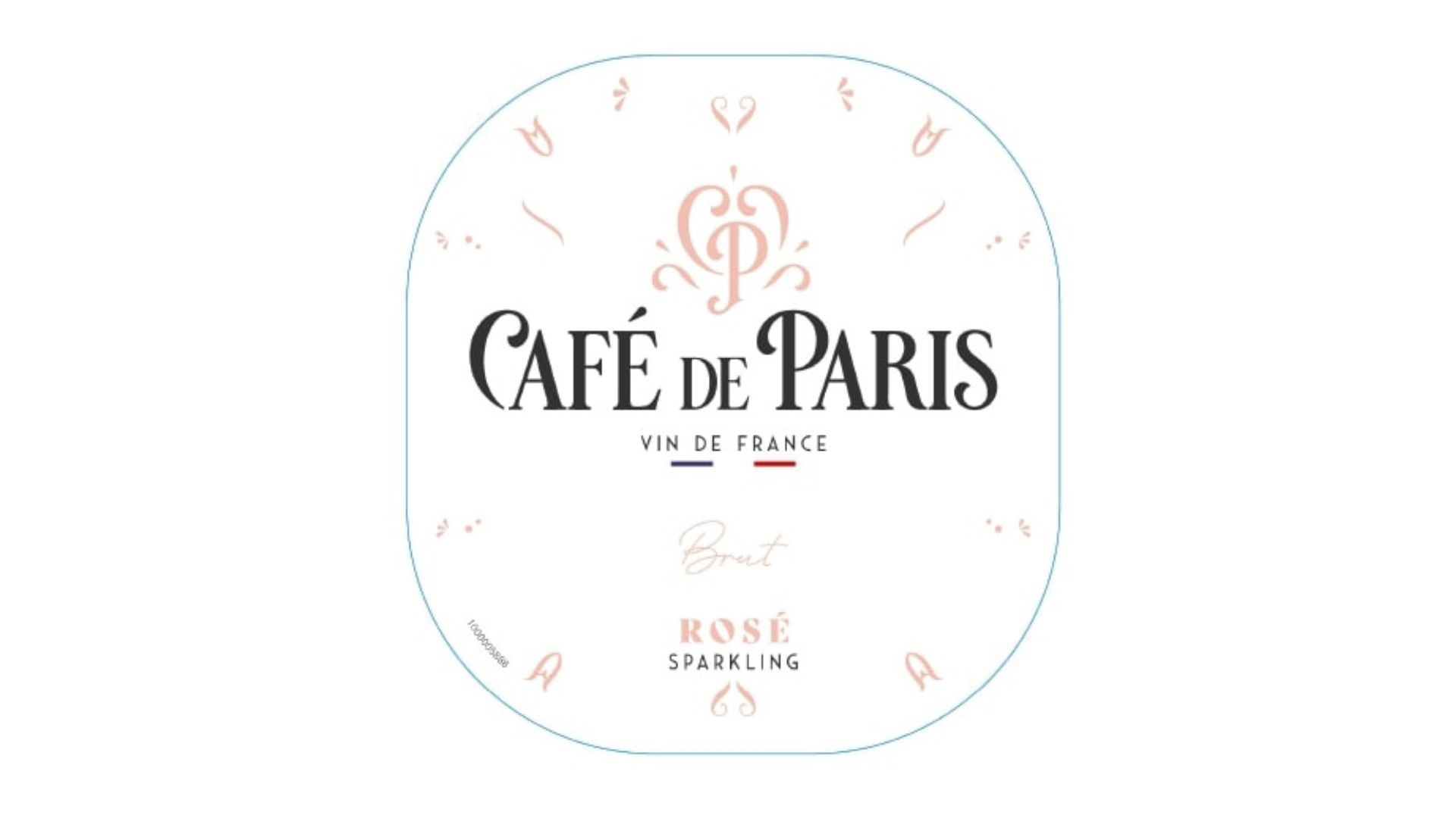 TABC label artwork for Cafe de Paris Brut Rose Sparkling