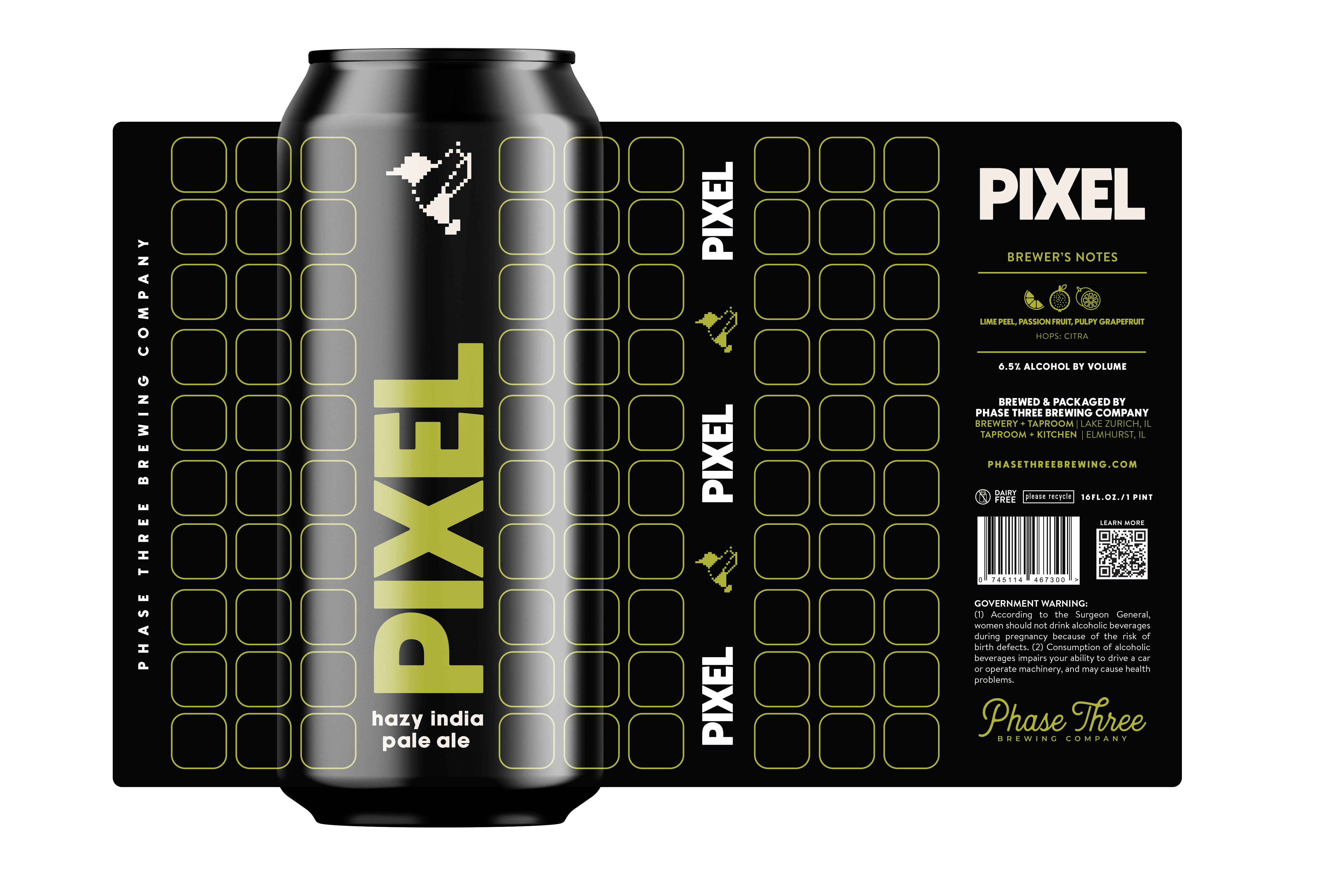 TABC label artwork for Pixel